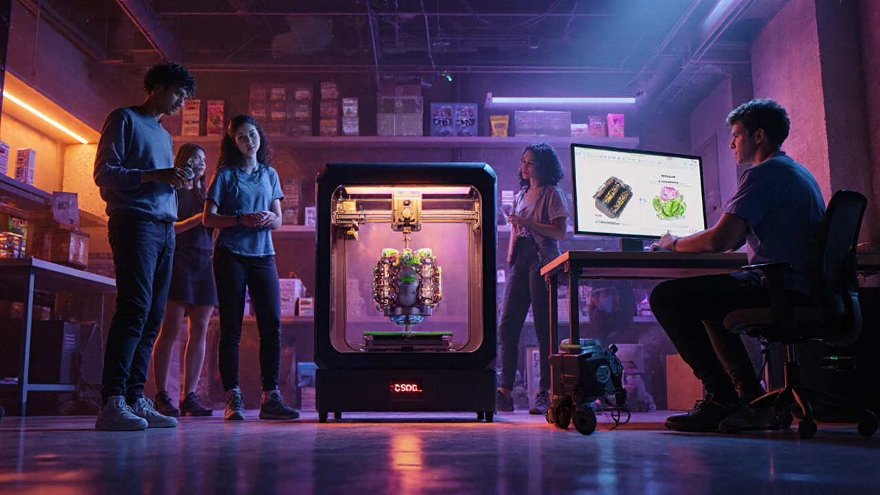 Sydney tech workshop with entrepreneurs prototyping EV parts and sustainable packaging.