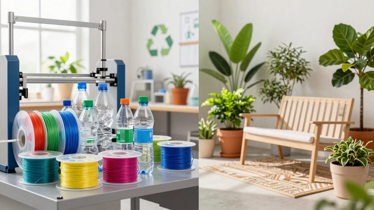 Recycled plastic turned into eco-friendly products