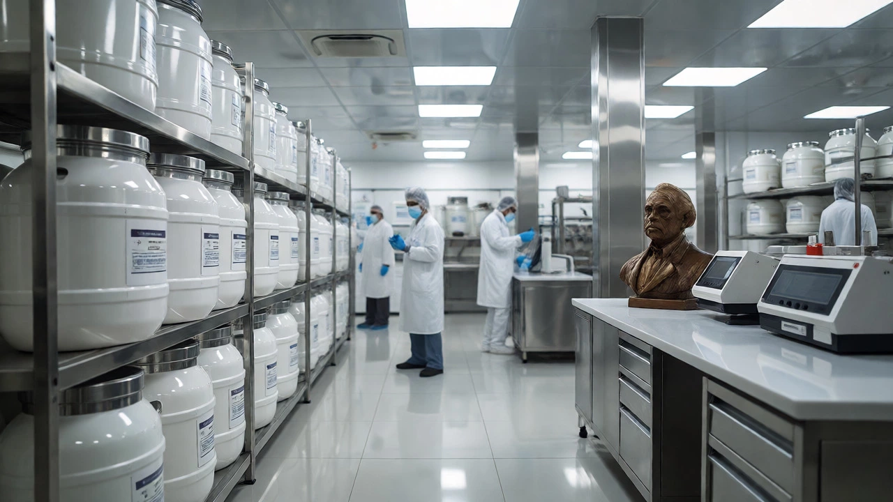 Modern BCPL factory floor with APIs and a tribute to founder Prafulla Chandra Ray